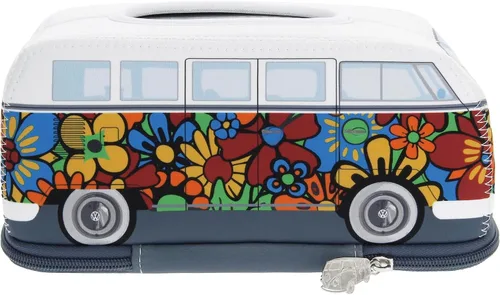 Vista 4 de BRISA VW Collection Volkswagen - Dispensador de neopreno para pañuelos de papel, pañuelos cosméticos o servilletas en diseño de autocaravana T1