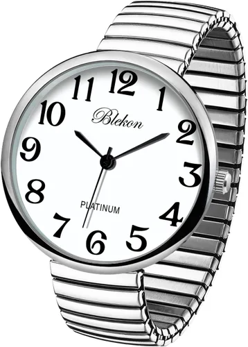 Vista 14 de Collections Nuevo Reloj de Moda con Correa Elástica de Tamaño Super Grande, Movimiento Japonés PC21J Aguamarina