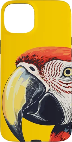Vista 9 de Funda para iPhone 16 con diseño de guacamayo pájaro