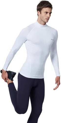 Vista 4 de EXIO EX-T02 - Camiseta de compresión de cuello alto y manga larga para hombre, con sistema de capa base