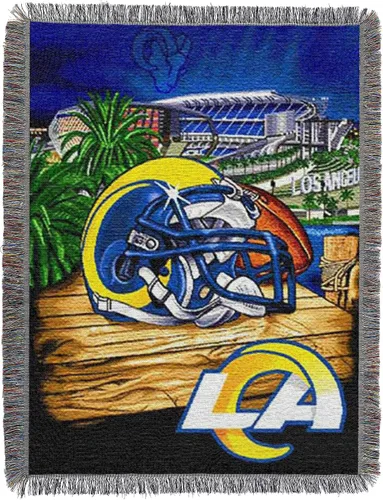 Vista 12 de Northwest NFL Woven Tapestry Wall Hanging, 48 x 60 Inches, Officially Licensed, Decorative Fringes