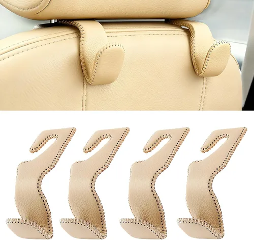 Vista 8 de AMVOYOA Ganchos para reposacabezas para bolsos y bolsas, colgador para reposacabezas del asiento trasero del automóvil, gancho de almacenamiento