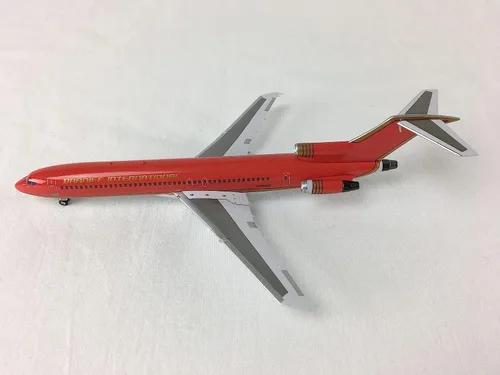 Vista 9 de A bordo 200 Braniff Ultra Rojo/Oro Boeing 727-200 Avión Modelo Miniatura Diecast 1:200 Parte # A012-IF722009