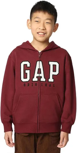 Vista 16 de GAP Sudadera con capucha y cremallera completa con logotipo para niños