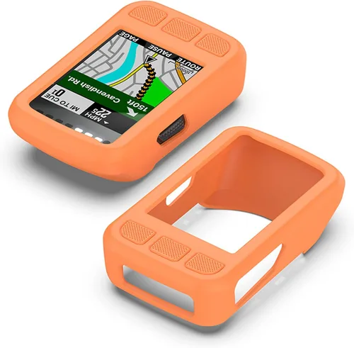 Vista 8 de Funda de silicona compatible con Wahoo Elemnt Bolt V2 GPS Ciclismo/Bike Computer Bundle Funda protectora de piel Accesorios de parachoques (negro)