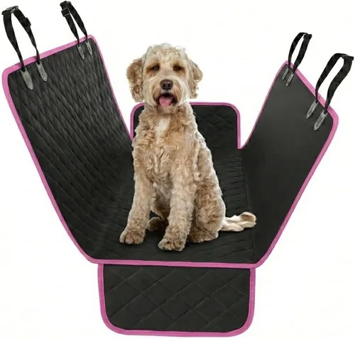 Vista 12 de Active Pets Funda de Asiento Trasero Beige XL para Perros, Hamaca para Coche, Protector Impermeable para Asiento Trasero de Camiones, Banco Trasero