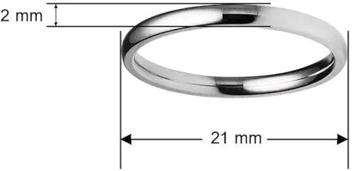 Vista 5 de Anillo de boda de acero inoxidable pulido de 0.08 pulgadas (2mm), ajuste cómodo, tallas completas y medas de 5-14 plateado, oro amarillo, oro rosa