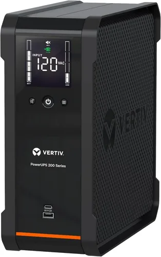Vista 8 de Vertiv PSA6E-600LVT 600VA y 360W PowerUPS 200 Essential 120V Line Interactive Desktop UPS