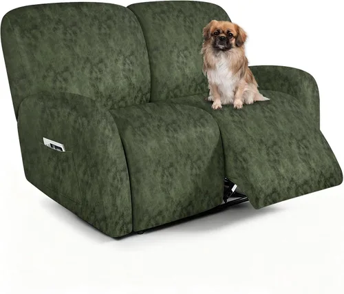 Vista 45 de ANARACHON Fundas para Sillas Reclinables Tipo Cuero, 4 Piezas Funda para Sillón Reclinable Lazy Boy, Protector de Muebles - Funda Suave Lavable