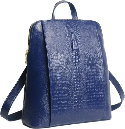 Vista 3 de COOLCY Mochila de cuero real para mujer