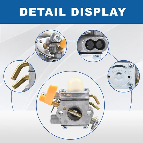 Vista 5 de Carburador con kit de herramientas de ajuste Destornillador de repuesto para Zama C1U-H60 Ryobi RY29550 RY30530 RY30550 RY30570 RY30931 RY30951