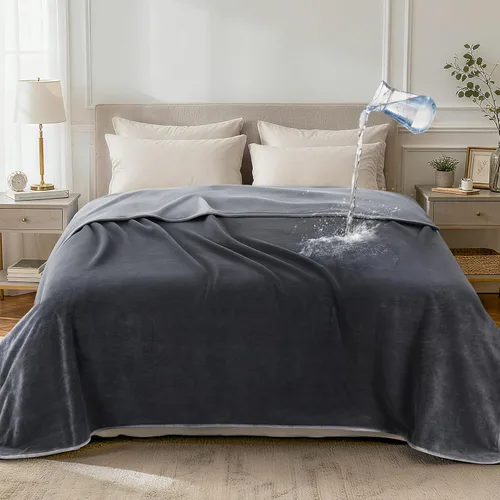 Vista 13 de LOOBANI Manta impermeable para sofá, de doble cara, a prueba de fugas, 40 x Rosa