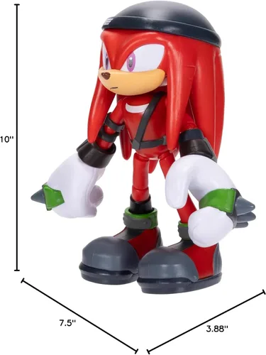 Vista 9 de Sonic The Hedgehog Prime Knuckles de 5 pulgadas - Figura de acción de New Yoke City con 13 puntos de articulación. A partir de 3 años