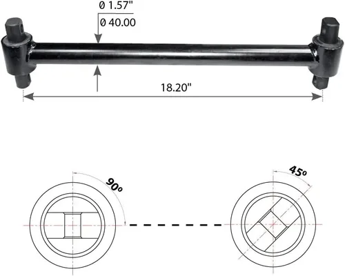 Vista 2 de FORTPRO Brazo de par con bujes para Freightliner - (16-10420-000)