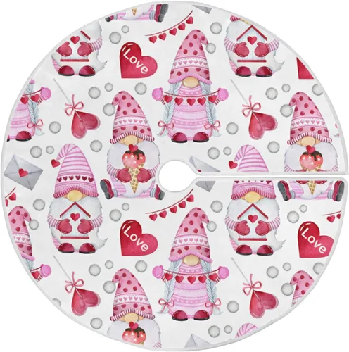 Vista 13 de Moudou Falda de árbol de Pascua, huevos de conejito de Pascua, falda de árbol de Navidad, tapete para decoración de interiores y exteriores