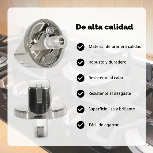 Vista 6 de AEZ73293801 - Perilla de estufa para horno de gas, conjunto de perilla de control (5 piezas)
