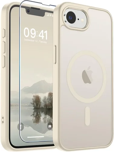 Vista 211 de SUPFINE Funda magnética para iPhone SE 2022 (3ª)/2020 (2ª), iPhone 8 (compatible con MagSafe) (protección contra caídas de grado militar), funda