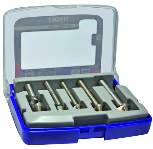 Vista 3 de Tivoly 10331670006 FNH04 - Juego de 4 brocas desbarbadoras