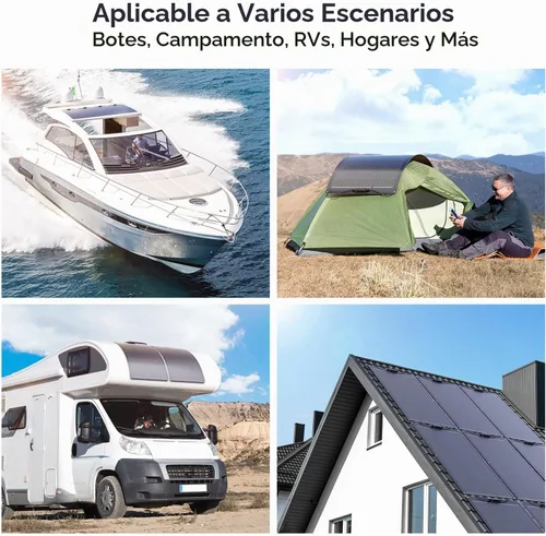 Vista 3 de Panel solar flexible 100W, ETFE de alta eficiencia del 23%