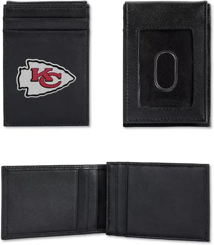 Vista 19 de NFL Rico Industries - Cartera bordada con bolsillo frontal, gran artículo de regalo, San Francisco 49Ers, Bolsillo frontal