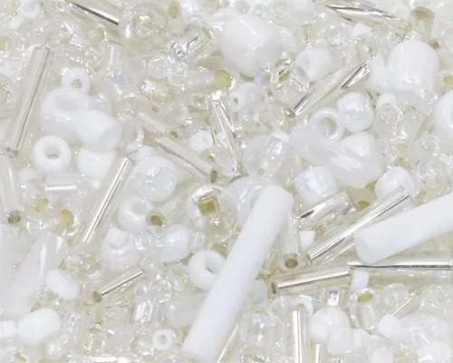 Vista 8 de Cuentas de Manualidades Mixtas 1000Pcs/20g Cuentas de Tubo de Semilla de Vidrio Bugle de 1.5-4.5mm Cuentas Espaciadoras Pequeñas Sueltas para Hacer