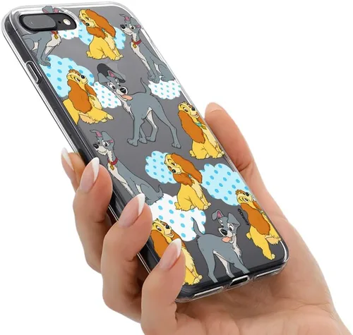 Vista 3 de ERT GROUP Funda para iPhone 7 Plus/8 Plus, original y oficial, diseño de Disney Lady and The Tramp 004 adaptado de manera óptima a