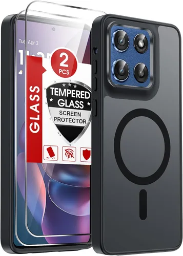 Vista 296 de LeYi Funda para teléfono Samsung-S23: protector de pantalla e imán MagSafe Púrpura