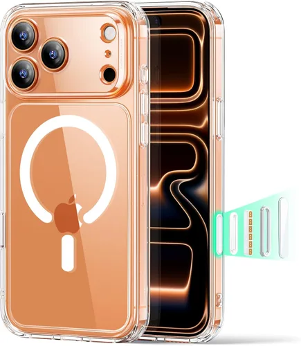 Vista 33 de ESR Funda para iPhone 14 Plus, compatible con MagSafe, protección de grado militar a prueba de golpes, resistente al amarillamiento, funda magnética