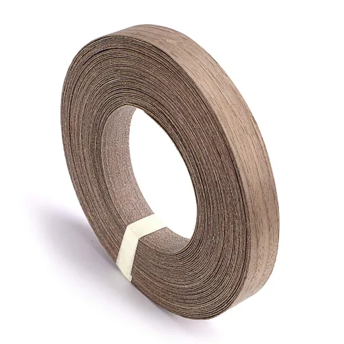 Vista 10 de Skelang Cinta de madera de nogal, para planchar, con adhesivo termofusible, cinta de madera flexible (2 pulgadas x 50 pies)