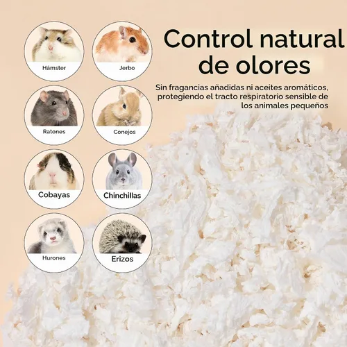 Vista 5 de Ropa de cama de papel suave para animales pequeños, 80 L, 4 libras Colores mixtos