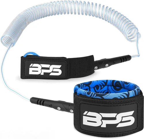Vista 8 de BPS 'Storm' Premium 0.283 in Bobina SUP Correa de Paddleboard Correa de tobillo de liberación rápida, con bolsa de cintura impermeable Longboard