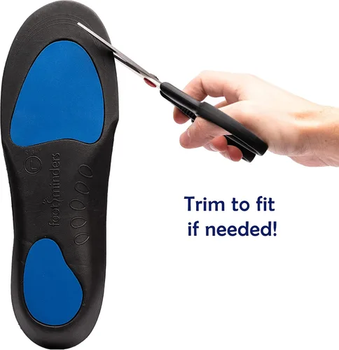 Vista 5 de Footminders Plantillas ortopédicas cómodas de soporte de arco: inserciones de zapatos diseñadas por podólogos para fascitis plantar, pies planos