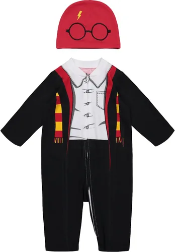 Vista 2 de Warner Bros Overol con cremallera y capa de disfraz Gryffindor Gris
