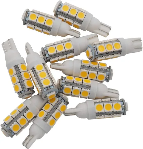 Vista 10 de GRV T10 921 194 9, 5050 SMD lámpara LED lámpara con alto brillo DC 12V, Blanco cool