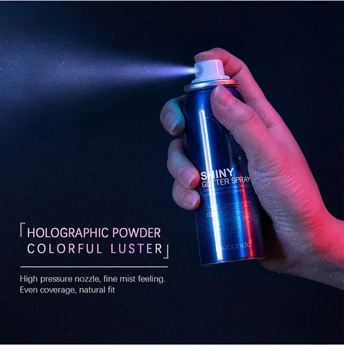 Vista 6 de Corleone Purpurina corporal, spray de purpurina brillante para el cabello, polvo iluminador, brillo brillante, spray para el cabello, maquillaje