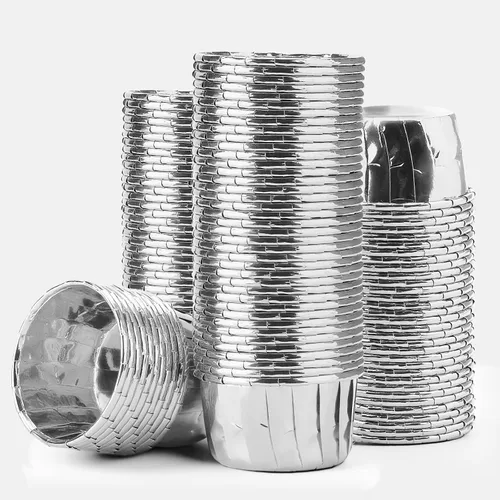 Vista 12 de EUSOAR Vasos para hornear, 50 forros para cupcakes de 3.5 onzas, forros para magdalenas de Navidad, envoltorios de cupcakes, papel para magdalenas