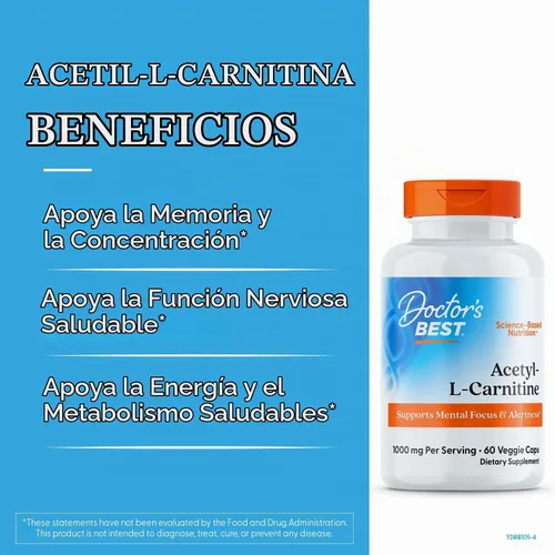 Vista 3 de Acetil L-carnitina con Sigma Tau Carnitina, cápsulas de 0,02 oz., DRB-00105, 1, 1
