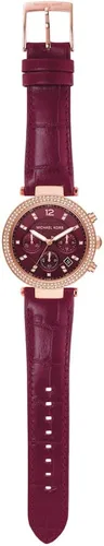 Vista 7 de Michael Kors - Reloj Parker de acero inoxidable con detalles de diamantes