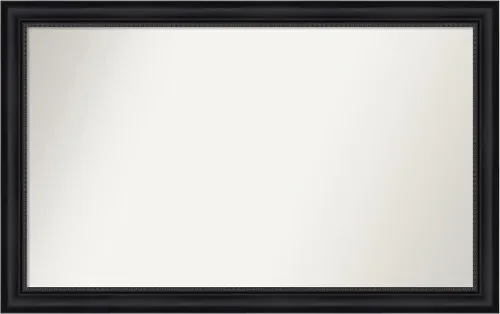 Vista 114 de Amanti Art Espejo personalizado, espejo de baño negro Astor, espejo de pared o espejo de tocador de baño sobre el fregadero (25 x 25 pulgadas)