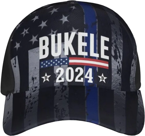 Vista 2 de Nayib Bukele 2024 - Gorra Tucker Gorras de béisbol ajustables, color negro, Negro