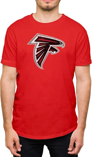 Vista 32 de Hybrid Sports NFL - Distressed Team Logo - Officially Licensed Adult Short Sleeve Fan Tee for Men & Women