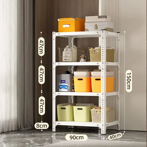 Vista 3 de Shelves Heavy Duty Garage Storage Shelving Heavy Duty Storage Shelves Hold 5000LBS 4-Tier Adjustable Metal Shelving Unit Basement Storage Rack