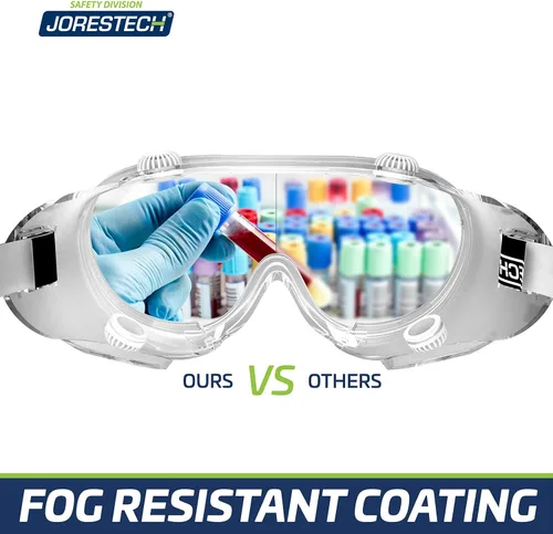 Vista 4 de JORESTECH Gafas de seguridad de alto impacto, lente transparente, protección ocular ANSI Z87 S-LS-359-CL