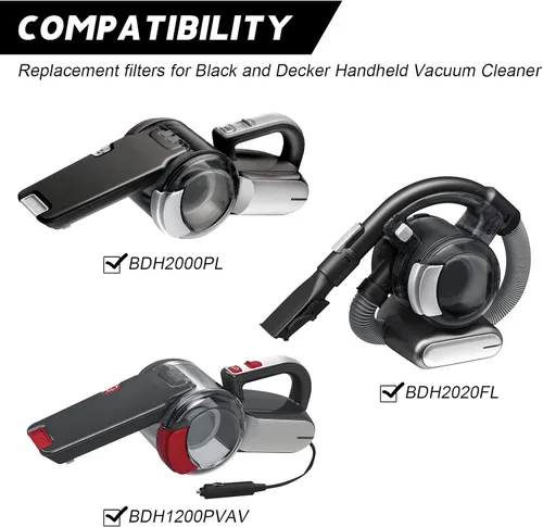 Vista 2 de KEEPOW Filtros de repuesto PVF110 para aspiradora pivote Black & Decker BDH2000PL (paquete de 1)