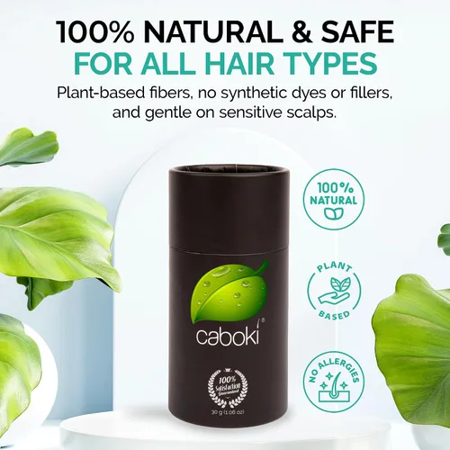 Vista 5 de Caboki Fibras regeneradoras de cabello. (30 g, suministro de 90 días). Caoba