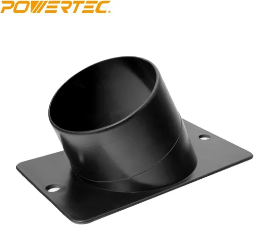 Vista 2 de POWERTEC 70153V Puerto de polvo en ángulo, 4 pulgadas, 1 paquete (paquete de 2)
