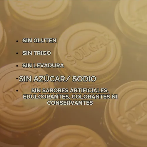 Vista 6 de Gelatina Solgar 100 Cápsulas