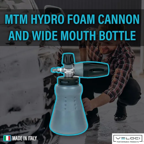 Vista 2 de MTM Hydro Cañón de espuma PF22 con botella de boca ancha para lavadora a presión, grado comercial