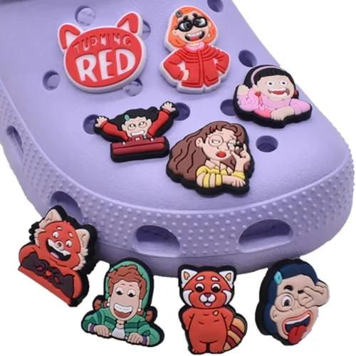 Vista 2 de Dijes para zapatos de cocodrilo, accesorios de decoración de fiesta de zapatos de anime, regalo para niños, niñas, mujeres y hombres