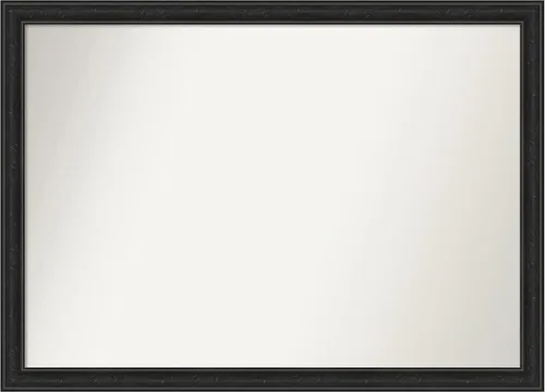 Vista 62 de Amanti Art Espejo personalizado, gran espejo de baño estrecho, espejo de pared o espejo de tocador de baño sobre el fregadero (24 x 24 pulgadas)